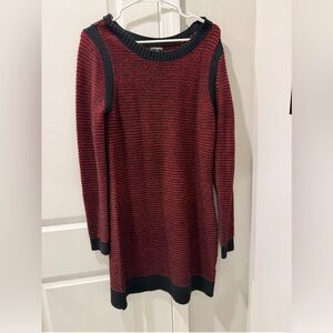 Express- New with Tags - Sweater Dress Red & Black Heather - Medium
